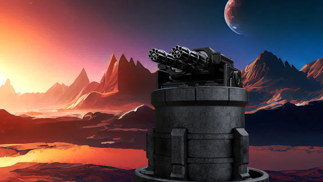 KIT THÁP PHÁO GATLING | MINIATURE TABLETOP - Image 2