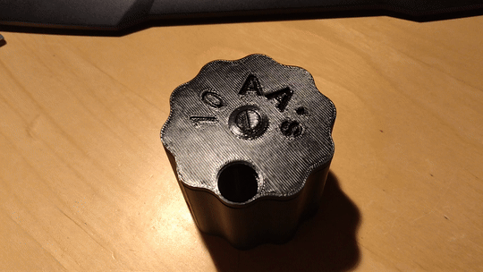 HỘP ĐỰNG PIN AA XOAY ĐƯỢC