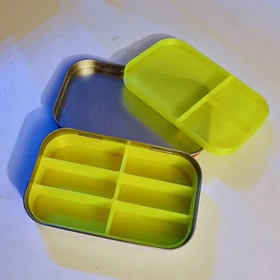 Hộp đựng mồi câu/lure hai ngăn từ hộp Altoids