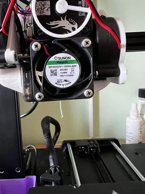 Giá đỡ quạt hot end Creality Ender 3 V3 SE (chuyển từ quạt 25mm sang 40mm) - Image 3