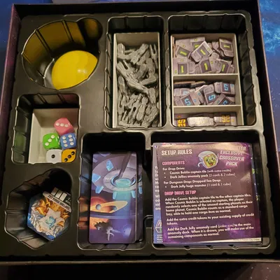 Bộ Tổ Chức Drop Drive Boardgame: Nâng Cấp Hộp Đựng Đơn Giản