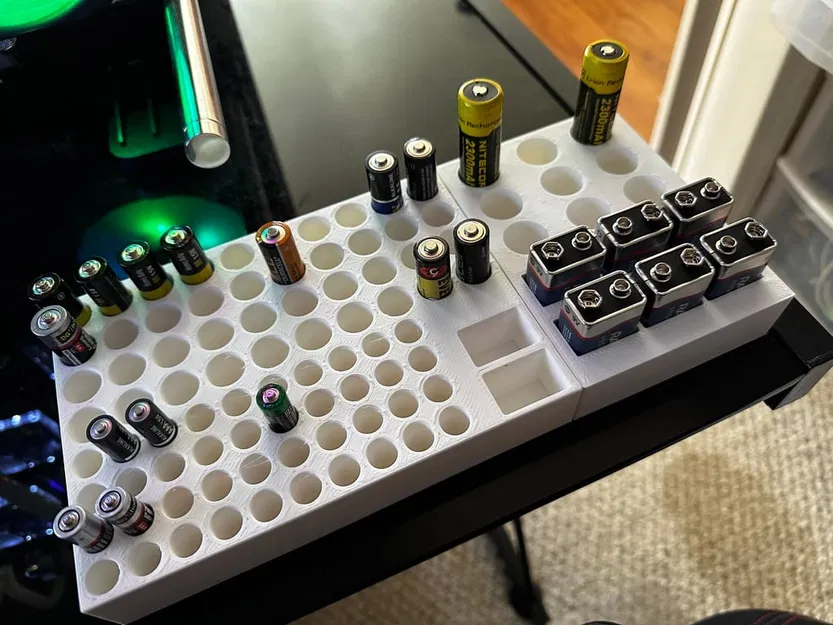 Khay/Giá Đỡ/Tổ Chức Pin (18650 + 9v) + (AA + AAA + 9v) - Image 1