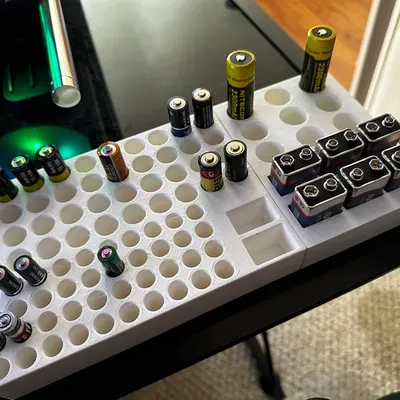 Khay/Giá Đỡ/Tổ Chức Pin (18650 + 9v) + (AA + AAA + 9v)