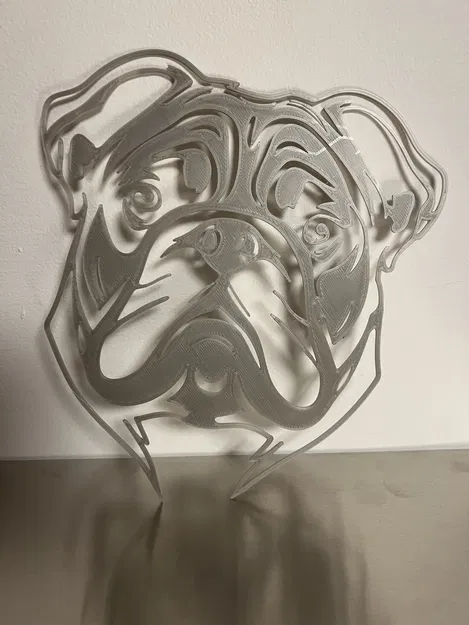 Tranh Tường Hình Bóng Chó Bulldog - Image 1