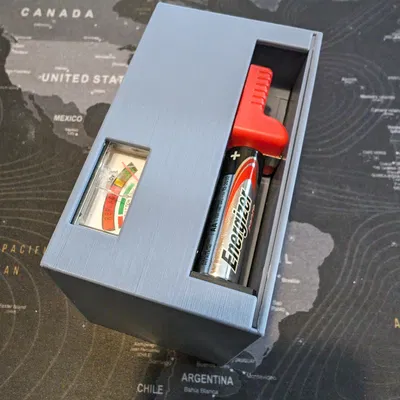 Hộp Pin AA Có Máy Đo
