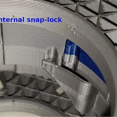 LockSpool V3: Cuộn dây filament tái sử dụng, tùy chỉnh (in 1 bộ phận 2 lần)