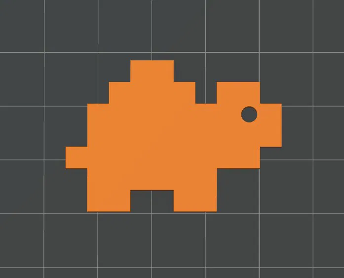 Móc khóa rùa pixelart 32 bit siêu cưng (Schildkörte) - Image 1