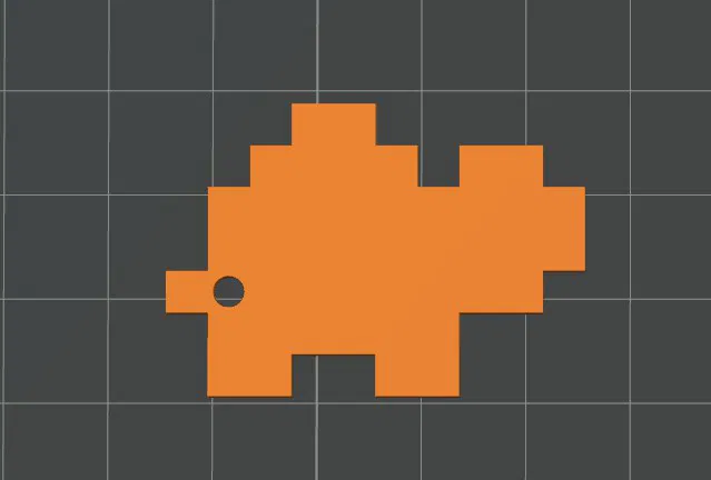 Móc khóa rùa pixelart 32 bit siêu cưng (Schildkörte) - Image 3