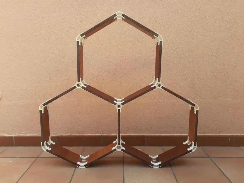 Khớp nối lục giác cho ván ép nửa inch - Image 1