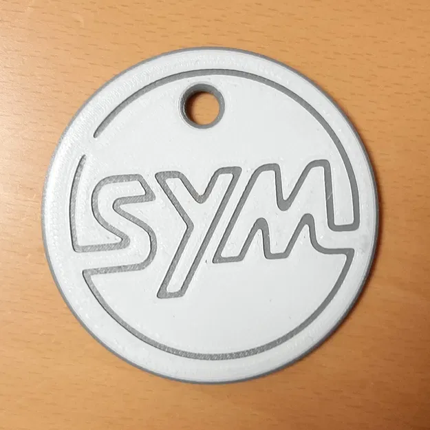 Móc khóa logo xe máy SYM300 - Image 1