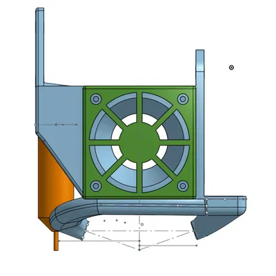 Giá đỡ quạt kèm BLTouch cho KP3S