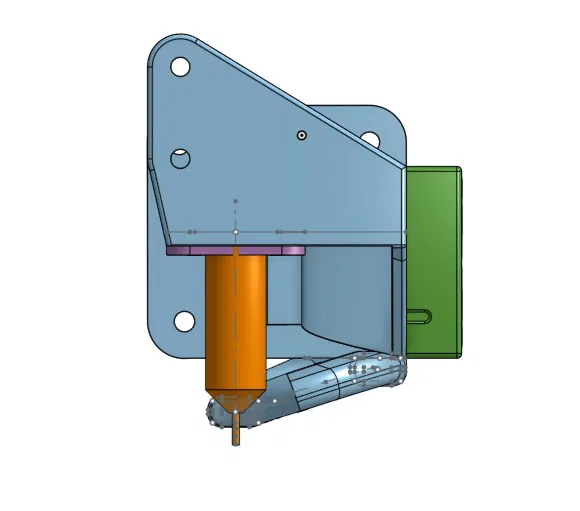 Giá đỡ quạt kèm BLTouch cho KP3S - Image 2