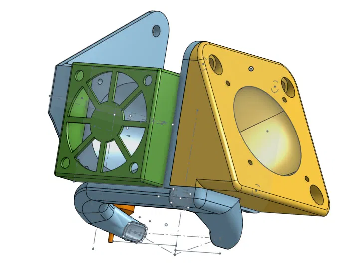 Giá đỡ quạt kèm BLTouch cho KP3S - Image 5