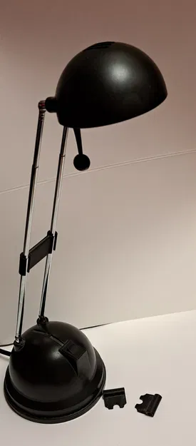 Pat đỡ đèn bàn - sửa cho đèn có 2 thanh ống lồng (Brilux, Ikea,...) - Image 1