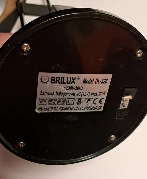 Pat đỡ đèn bàn - sửa cho đèn có 2 thanh ống lồng (Brilux, Ikea,...) - Image 2