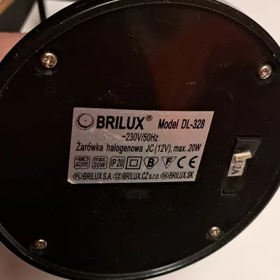 Pat đỡ đèn bàn - sửa cho đèn có 2 thanh ống lồng (Brilux, Ikea,...)