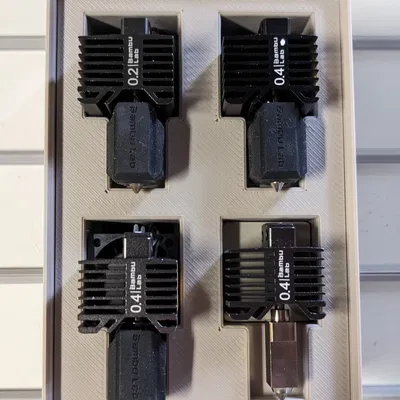 Kệ Lỗ Gridfinity Cho Đầu Nóng Bambu