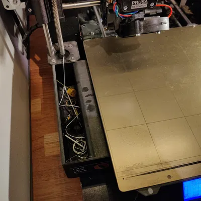 Thùng rác Prusa MK2 cho Dây Thừa và Vật Liệu