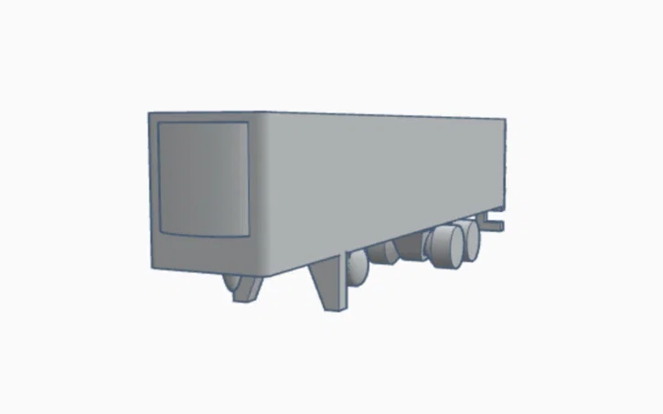 Mô Hình Rơ Moóc Lạnh Mini 53 Feet - Image 1