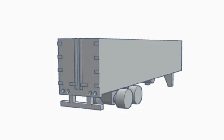Mô Hình Rơ Moóc Lạnh Mini 53 Feet - Image 2