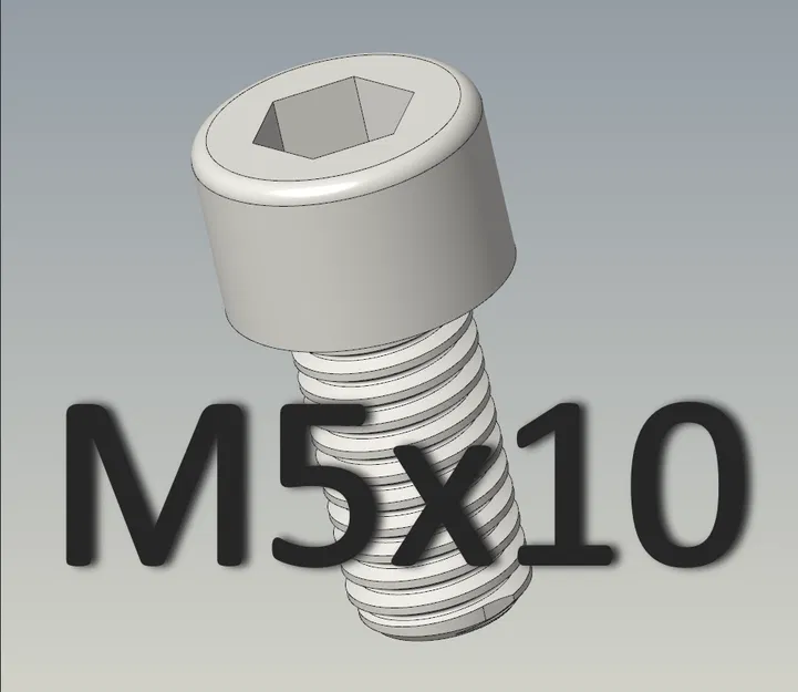 ốc vặn M5x10 DIN 912 đầu trụ lục giác chìm - Image 1