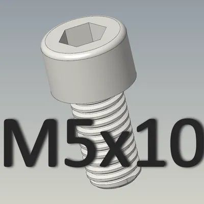 ốc vặn M5x10 DIN 912 đầu trụ lục giác chìm