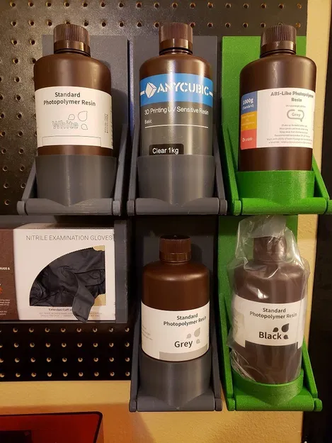 Hệ thống Pegboard Module - Kệ Đựng Chai Resin (Elegoo/Anycubic 1Kg) - Image 1