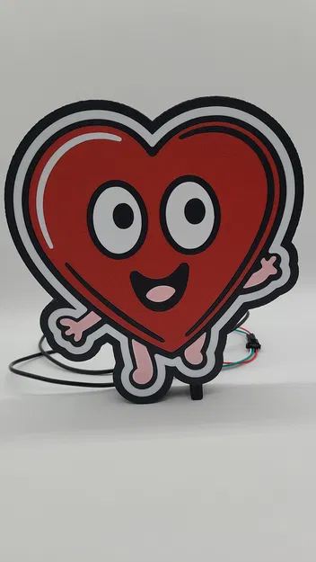 Mô hình "HappyHeart" - Đèn Hộp Trái Tim - Image 5