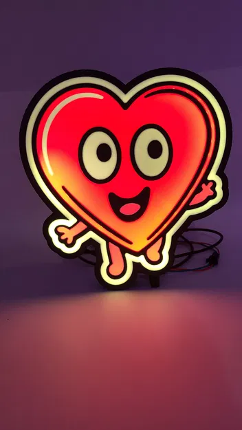 Mô hình "HappyHeart" - Đèn Hộp Trái Tim - Image 6