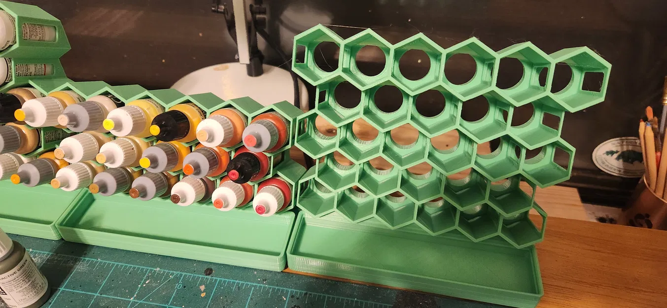 Giá Đỡ Sơn 17ml Tương Thích Gridfinity (5 Tầng) - Image 1