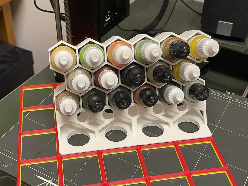 Giá đỡ sơn 17ml tương thích Gridfinity - Image 1