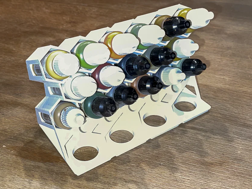 Giá đỡ sơn 17ml tương thích Gridfinity - Image 3