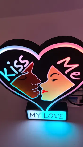 HỘP ĐÈN TRÁI TIM KISS ME - Image 2