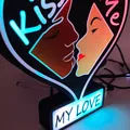 HỘP ĐÈN TRÁI TIM KISS ME - Thumbnail 4