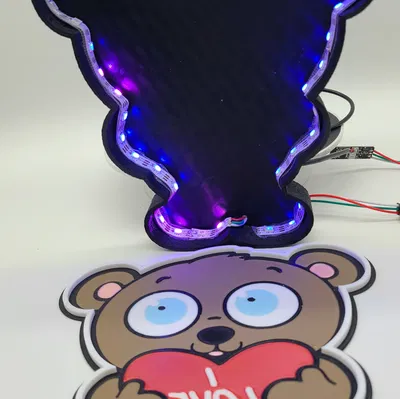 Hộp Đèn "I Love You Teddy"