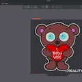 Hộp Đèn "I Love You Teddy" - Thumbnail 5