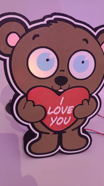 Hộp Đèn "I Love You Teddy" - Image 7