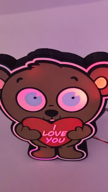 Hộp Đèn "I Love You Teddy" - Image 10