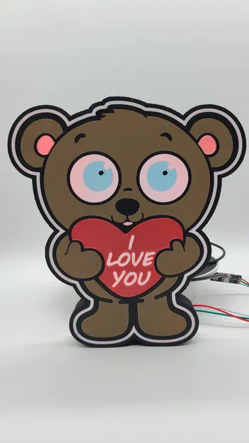 Hộp Đèn "I Love You Teddy" - Image 11