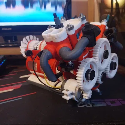 Mô hình Giá đỡ động cơ có bánh răng