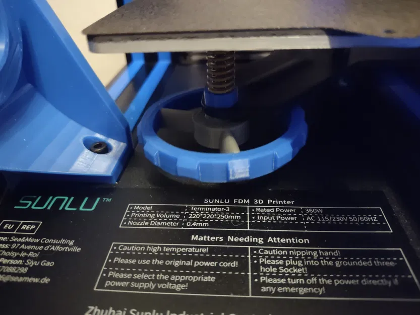 Núm Chỉnh Mặt Phẳng Giường In 3D Lớn 2 Mảnh - Image 1