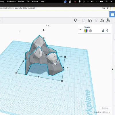 Mô hình núi có hầm xuyên qua