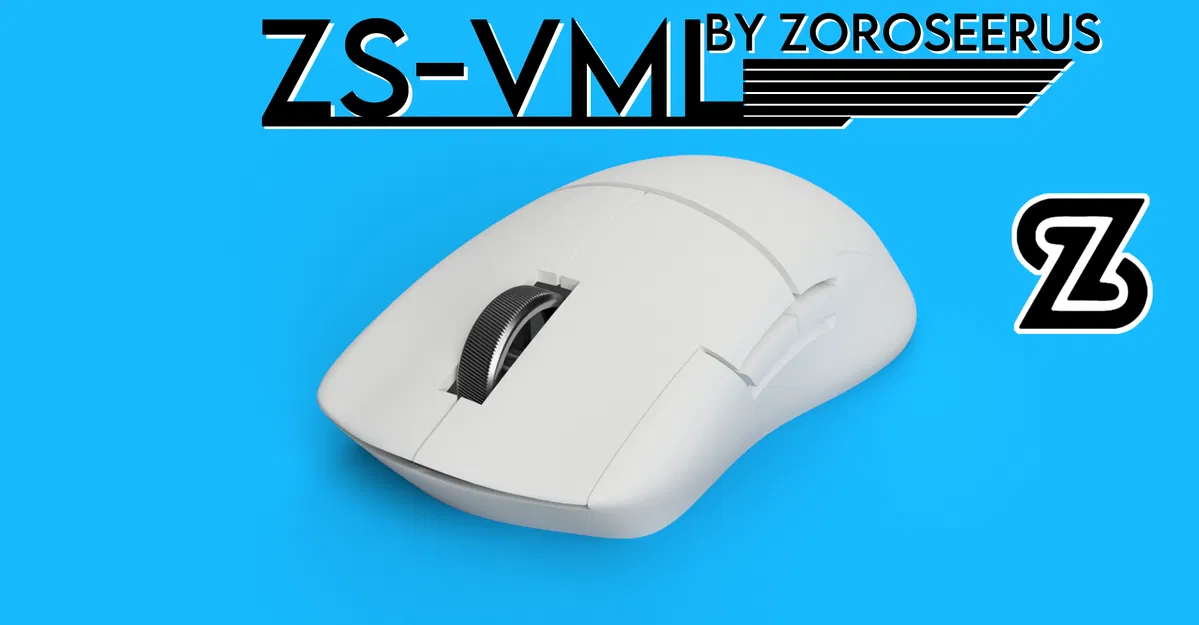 ZS-VML, Chuột Không Dây Đối Xứng In 3D Cảm Hứng Razer Viper Mini Cho G305 - Image 1