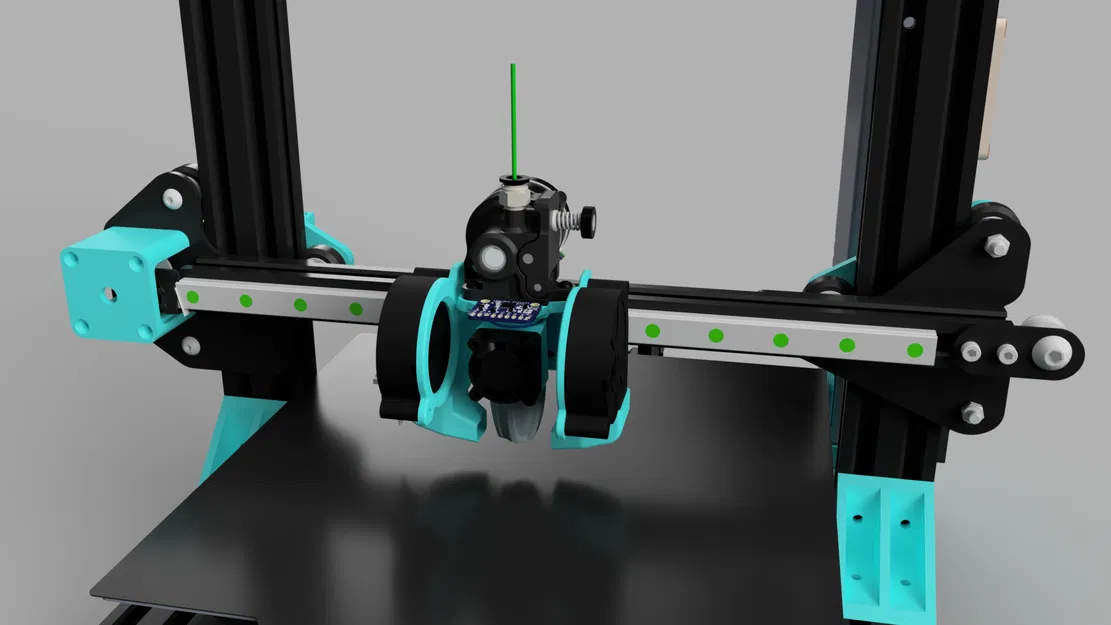 Nâng cấp Trục X Ender 3: DD Nhẹ, Ray Tuyến Tính & Linh Kiện Cao Cấp - Image 1