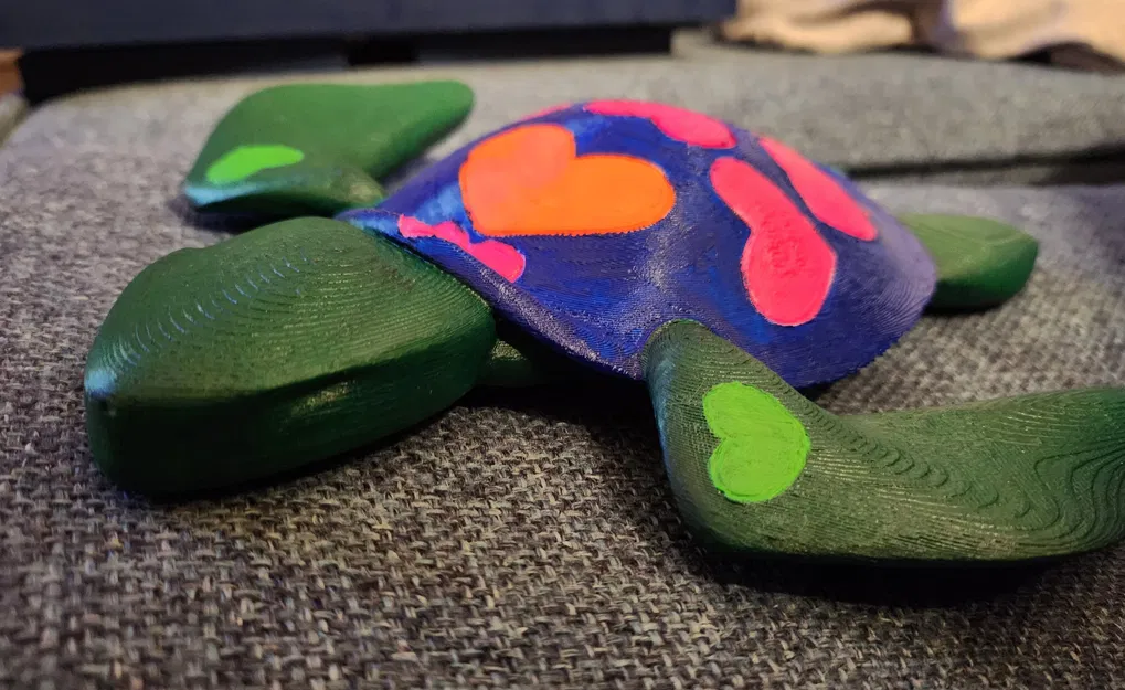 Trang trí tường hình rùa biển, trái tim, mai rùa, Valentine - Image 2