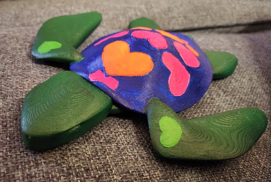 Trang trí tường hình rùa biển, trái tim, mai rùa, Valentine - Image 4