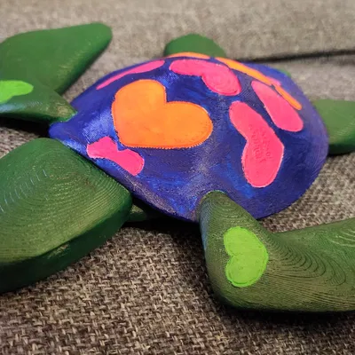 Trang trí tường hình rùa biển, trái tim, mai rùa, Valentine