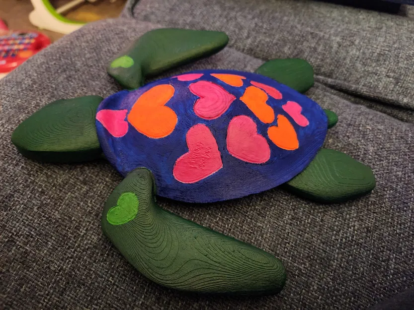 Trang trí tường hình rùa biển, trái tim, mai rùa, Valentine - Image 5