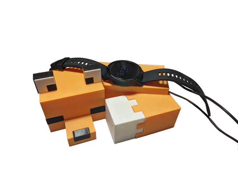 Chân sạc kiêm mô hình Minecraft Fox cho Xiaomi Watch Active - Image 1