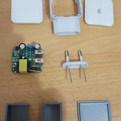 Hộp Đựng Mạch Sạc USB Đôi Cho Điện Thoại